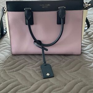 Kate Spade Lavender, Navy Blue, Cream Purse